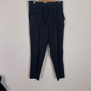 Athleta Black Straight Leg Jogger Nylon Pants size 14